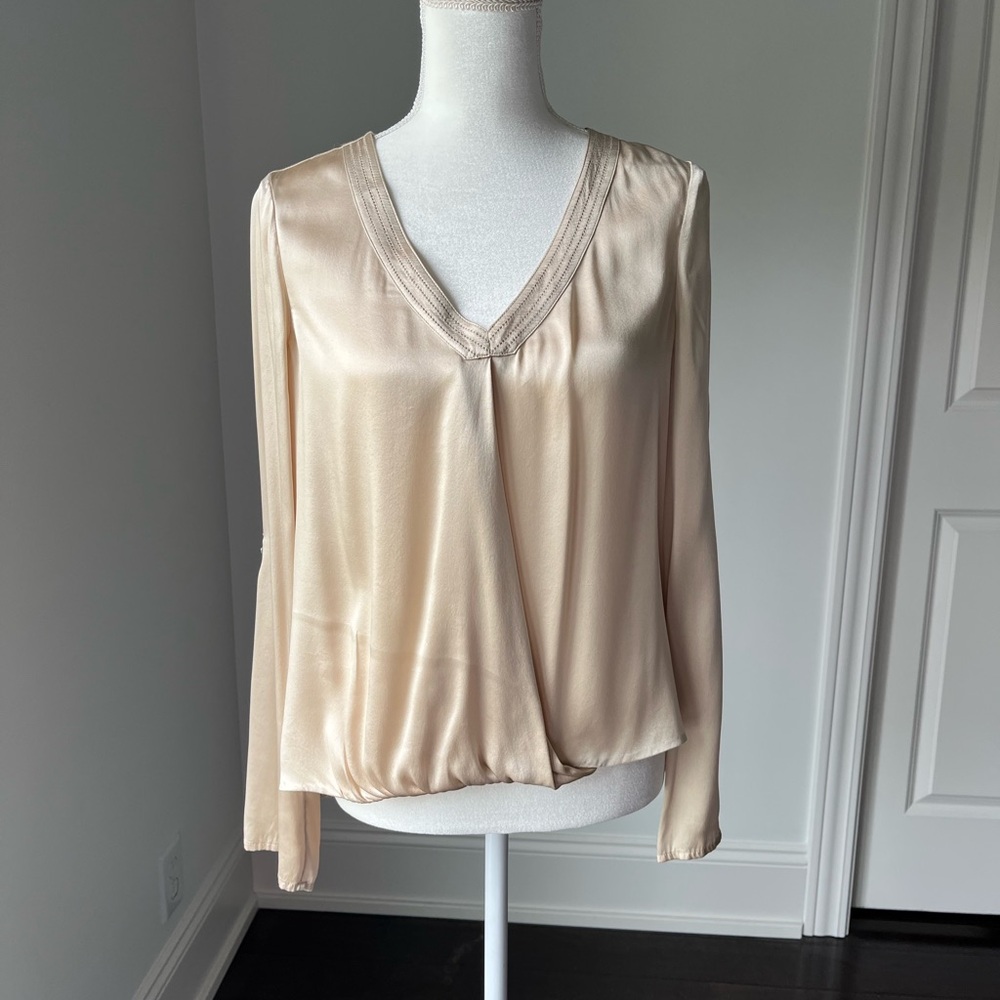 White House Black Market Silk Blouse.